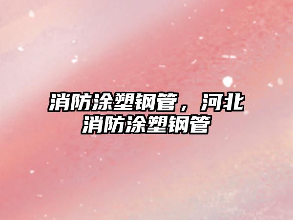 消防涂塑鋼管，河北消防涂塑鋼管