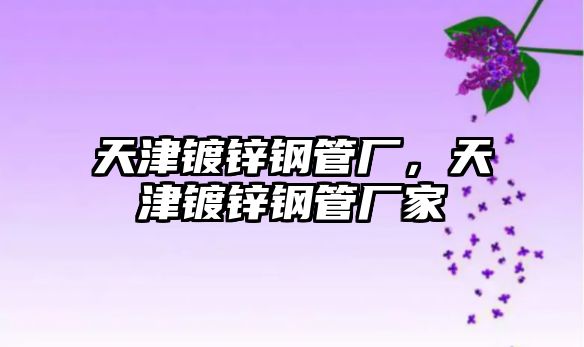 天津鍍鋅鋼管廠，天津鍍鋅鋼管廠家