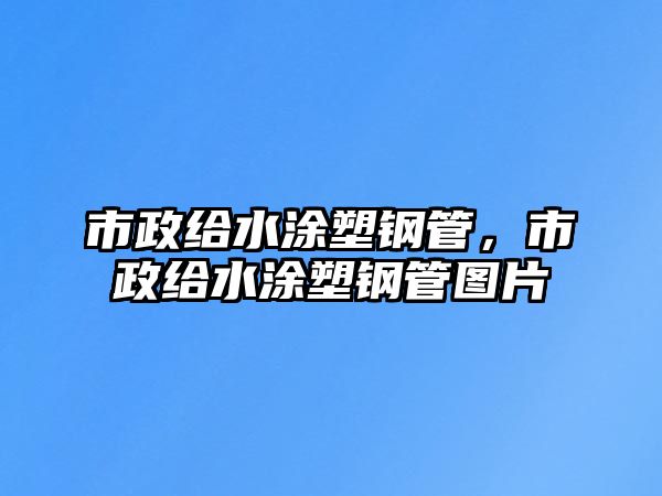 市政給水涂塑鋼管，市政給水涂塑鋼管圖片
