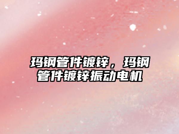 瑪鋼管件鍍鋅，瑪鋼管件鍍鋅振動(dòng)電機(jī)